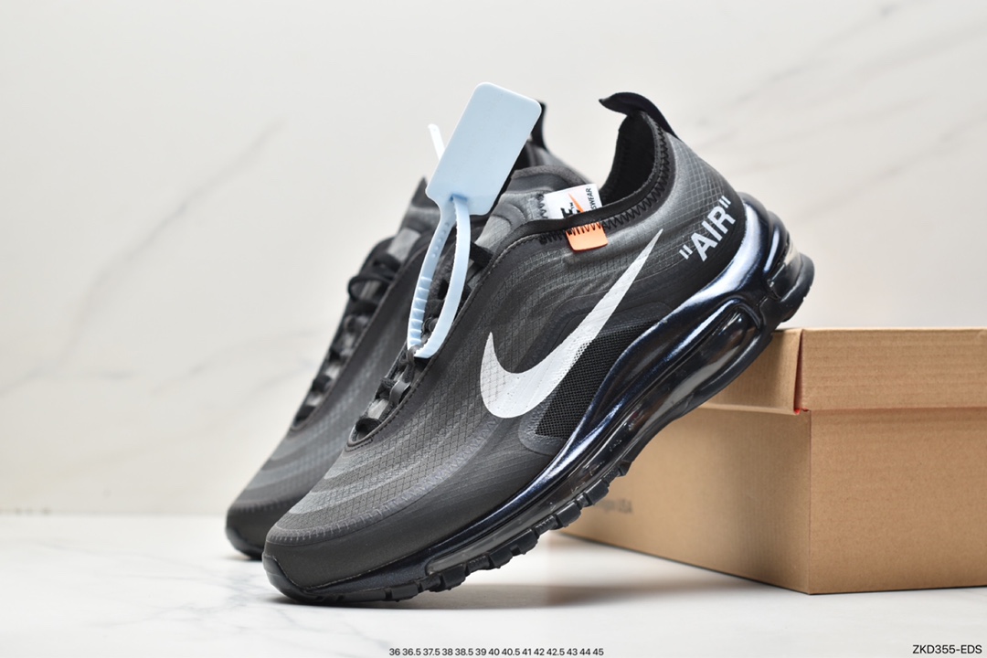Off-White X Nike Air Max 97 OG OW 子弹限量联名薄荷绿 配色 AJ4585-101