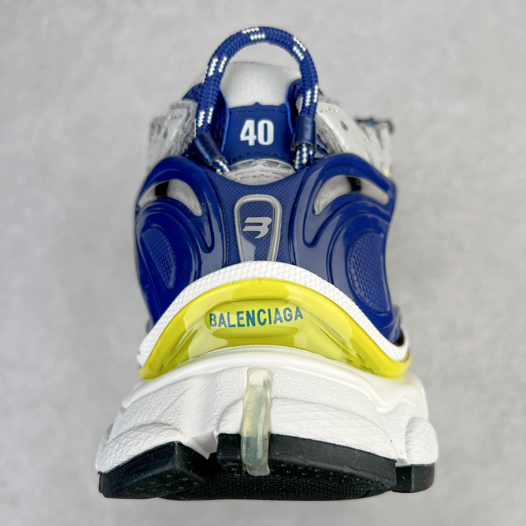 图片[8]-💰460 ＃VG零售版 BALENCIAGA Runner Sneaker 巴黎世家七代慢跑系列低帮复古野跑潮流运动鞋老爹鞋 尼龙和网布材质 磨损效果 鞋头边缘印有尺码 背面浮印尺码 外侧印有跑者徽标 鞋舌刺绣 Balenciaga 品牌标识 鞋跟背面 Balenciaga品牌标识 材质采用65%聚氨酯、35%聚酯纤维 全新 Runner 鞋型轮廓借鉴于 2000 年初的复古线条 搭载大网眼面料制成鞋面基础，由粉色、白色尼龍与橡胶质地覆盖鞋面诠释线条感 当中透过几道手缝线与折损痕更是精准的掌握历经时间淬炼的破旧痕迹 延续其手法至鞋领、鞋跟、鞋带、中底等部分均饰有破损及脏污之貌 尤其是鞋领处与鞋带孔眼条更是采用不规则做旧技术将内容物泡棉随机露出 尺码：35 36 37 38 39 40 41 42 43 44 45 46 编码：by5936030-运动鞋