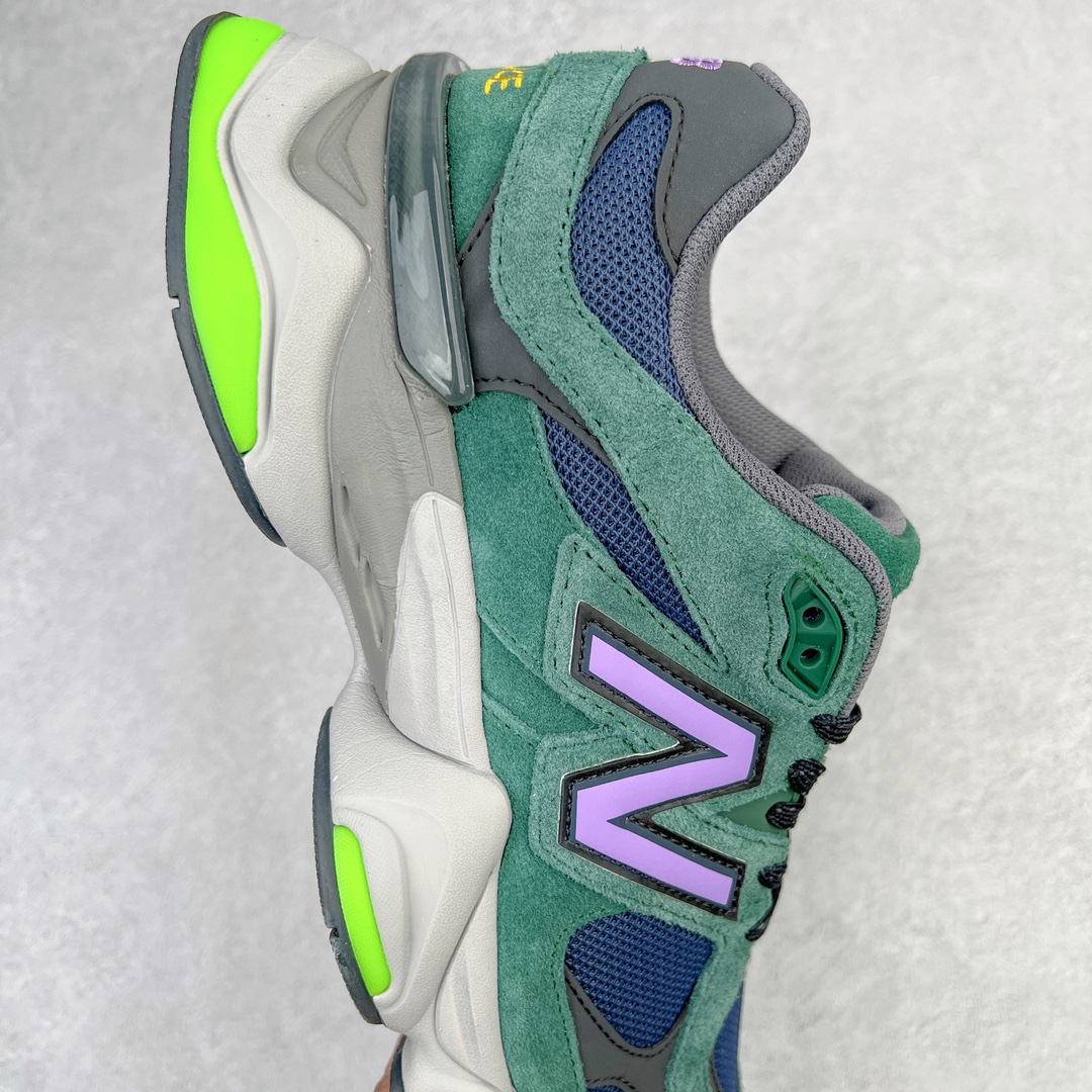 图片[6]-＃纯原特价福利 New Balance NB9060系列 新百伦绒面革网布经典百搭防滑耐磨透气低帮生活休闲鞋 全套原楦原纸板原厂数据开发 进口三明治网面 原装进口翻毛皮料正确绒感卡色 正确中底拉帮中底网布细节 原厂标裁 带紫光防伪 定制后跟透明水晶模块 冲裁组合 大底贴合程度胶水上色把控完美 整洁度挑战全网艺术家 多道序QC把关品质完善 匠心打造 耗时两个月开发完成 工艺极其复杂难度可想而知 新开独立私模大底 全网唯一正确六层组合大底 高端零售专供产物 尺码：36 37 37.5 38 38.5 39 40 40.5 41 42 42.5 43 44 45 46.5-选品中心