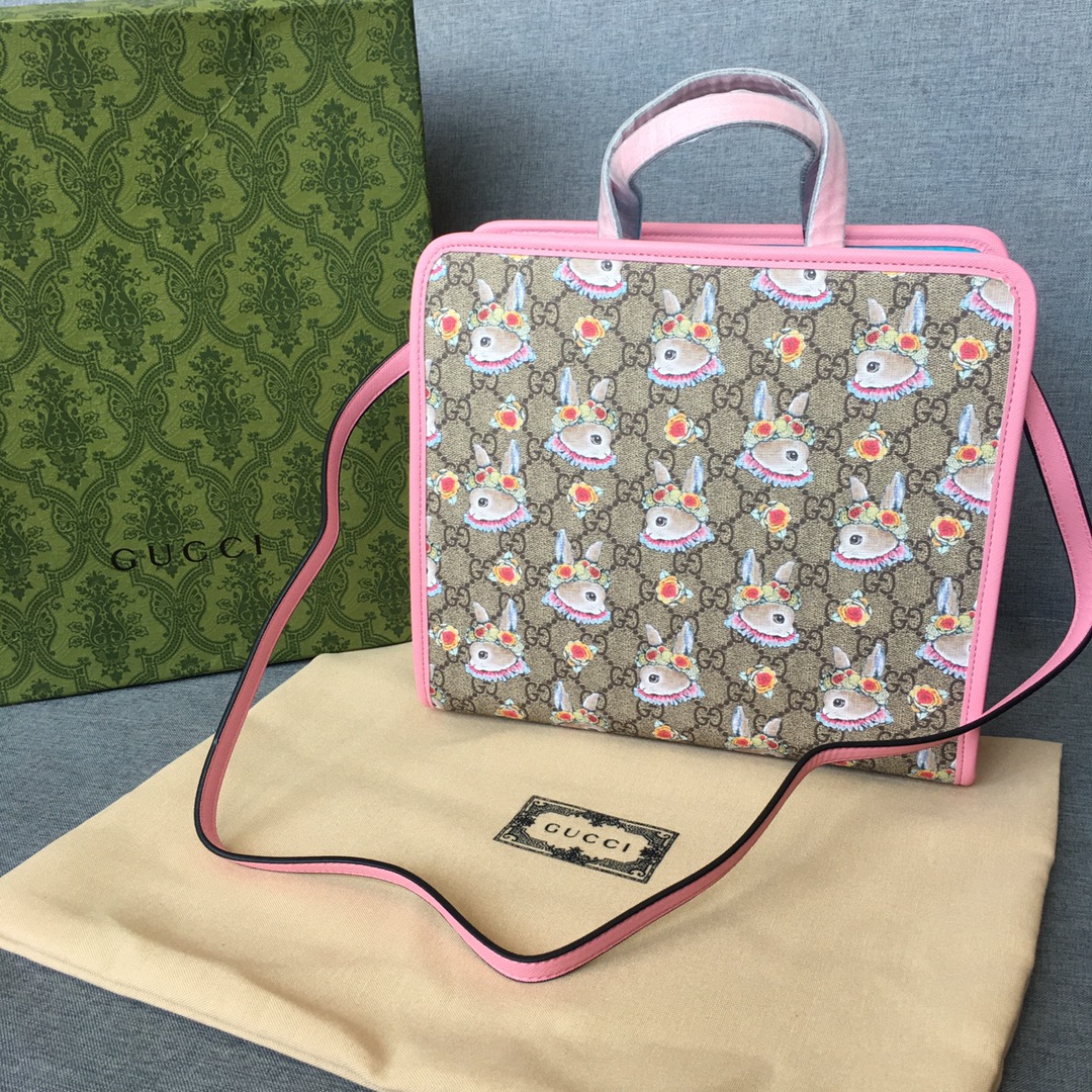 Bolso de mano plano rosa de conejito Tamaño: 28*25*10 Empaque: bolsa de polvo