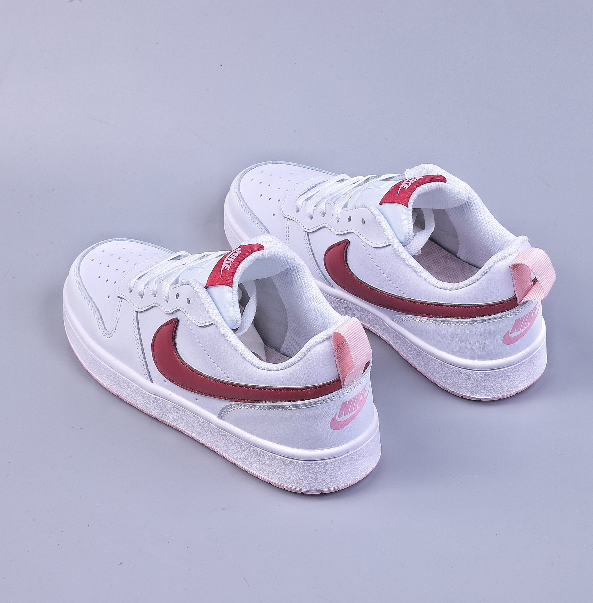 200 韩国原单 Nike Court Borough Low 2 FP（GS） 低帮百搭透气休闲运动板鞋 BQ5448-120
