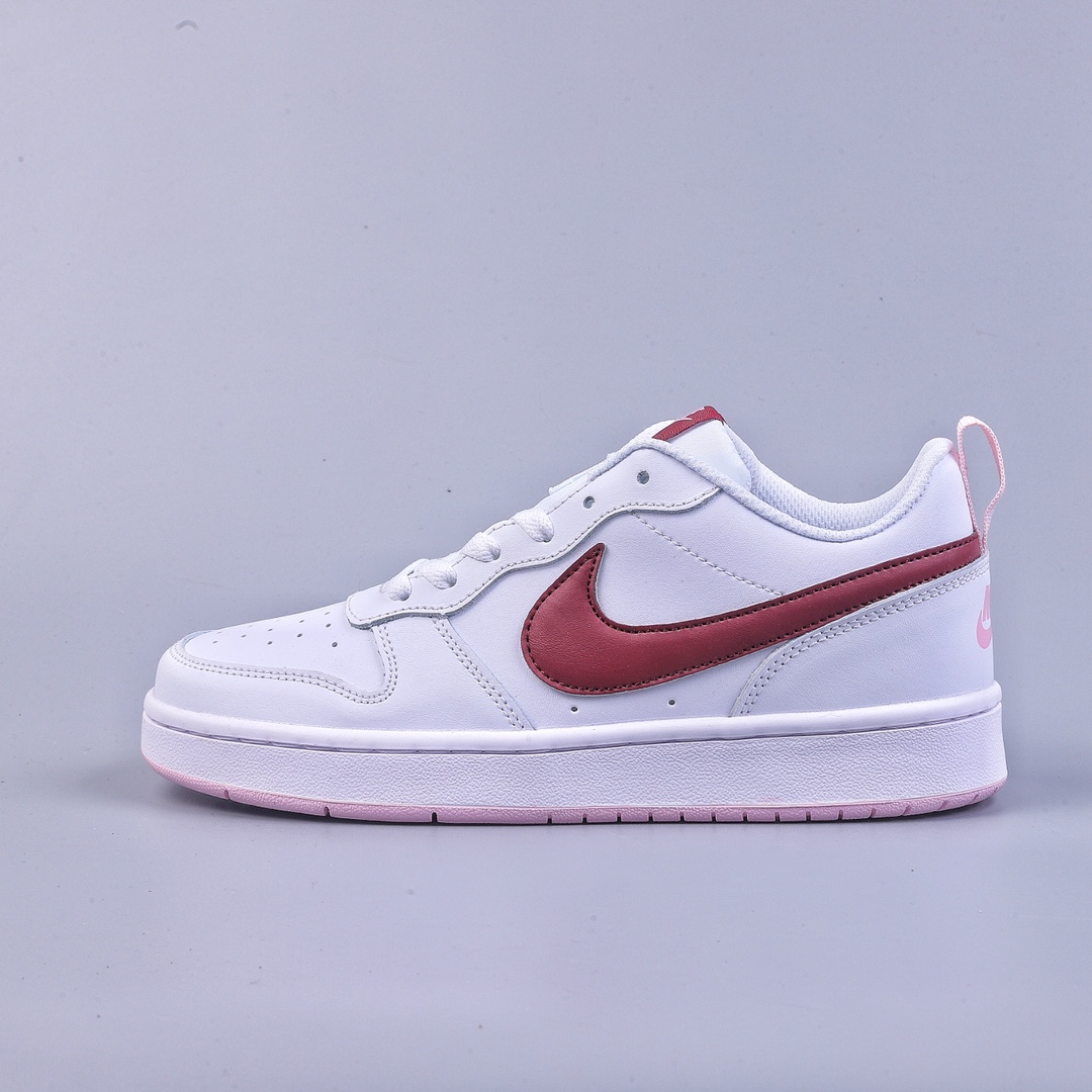 200 韩国原单 Nike Court Borough Low 2 FP（GS） 低帮百搭透气休闲运动板鞋 BQ5448-120
