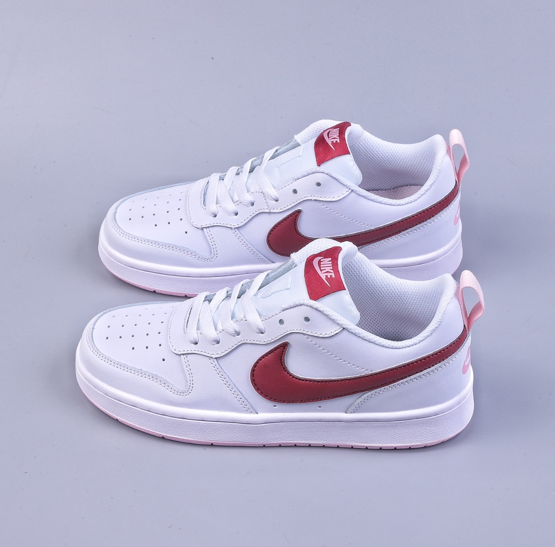 200 韩国原单 Nike Court Borough Low 2 FP（GS） 低帮百搭透气休闲运动板鞋 BQ5448-120