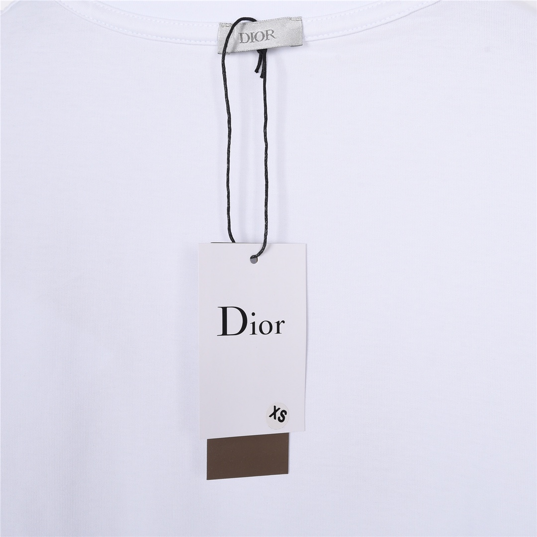 上新170 Dior/迪奥23Fw春夏新款立体压胶字母logo印花短袖