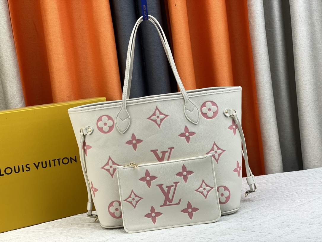 Louis Vuitton LV Neverfull Handbags Tote Bags Wholesale Imitation Designer Replicas
 Pink Red m45684