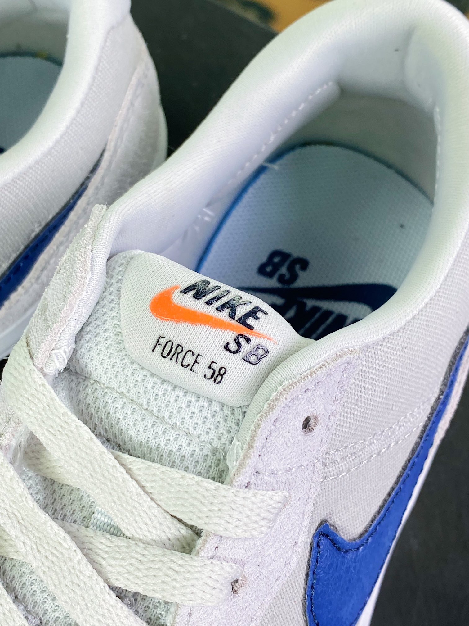 160 SB Force 58”Grey/Blue”SB空军58系列低帮板鞋“翻毛浅灰海蓝”CZ2959-007