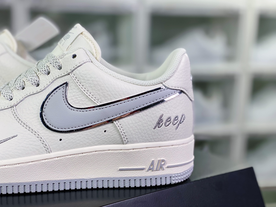 260 Air Force 1’07 Low”White/Grey/Silver”空军一号板鞋“皮革白灰银小钩”BM1996-033