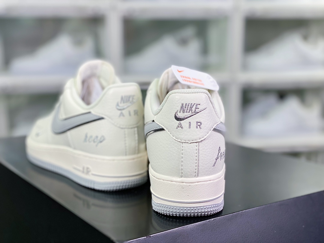 260 Air Force 1’07 Low”White/Grey/Silver”空军一号板鞋“皮革白灰银小钩”BM1996-033