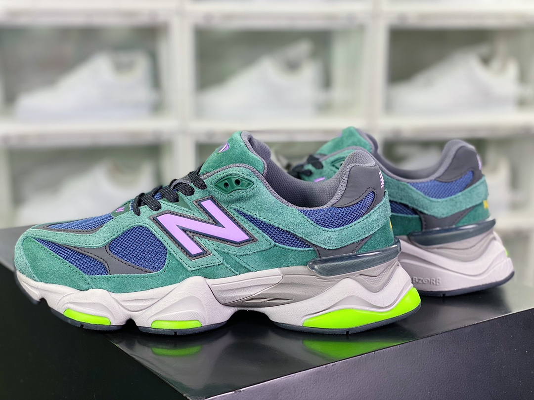 230 【NB新百伦New Balance】 9060”Forest Green/Purple/Volt”系列复跑步鞋“深林绿紫荧光绿”U9060GRE