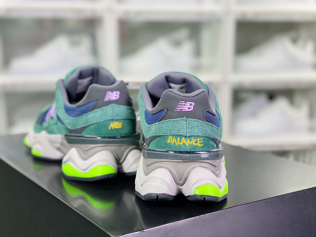 230 【NB新百伦New Balance】 9060”Forest Green/Purple/Volt”系列复跑步鞋“深林绿紫荧光绿”U9060GRE