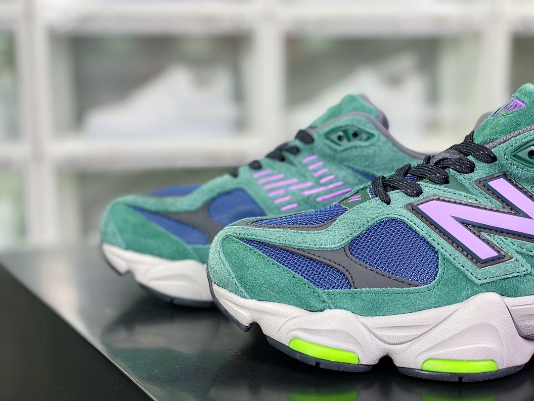 230 【NB新百伦New Balance】 9060”Forest Green/Purple/Volt”系列复跑步鞋“深林绿紫荧光绿”U9060GRE