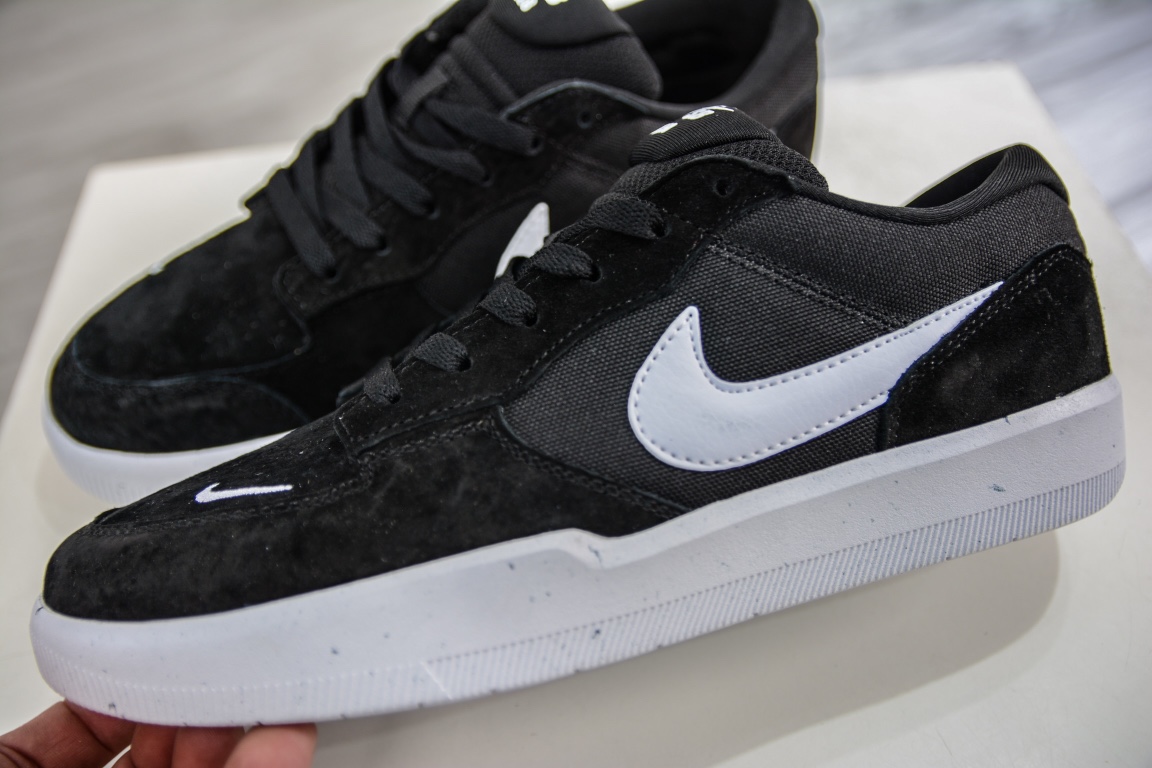 Nike SB Forcce 58 黑白 复古休闲男女板鞋 CZ2959-001