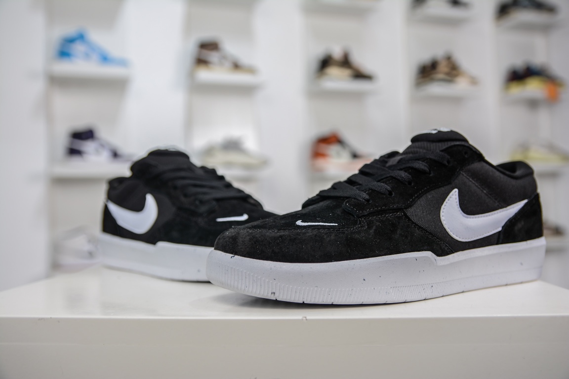 Nike SB Forcce 58 黑白 复古休闲男女板鞋 CZ2959-001
