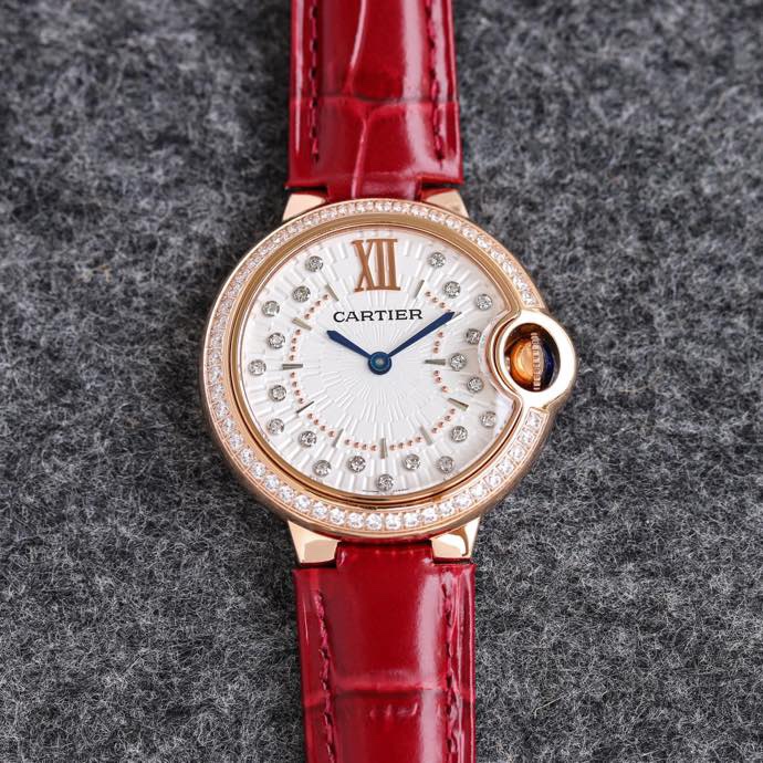 Cartier Watch Blue Unisex Vintage Automatic Mechanical Movement