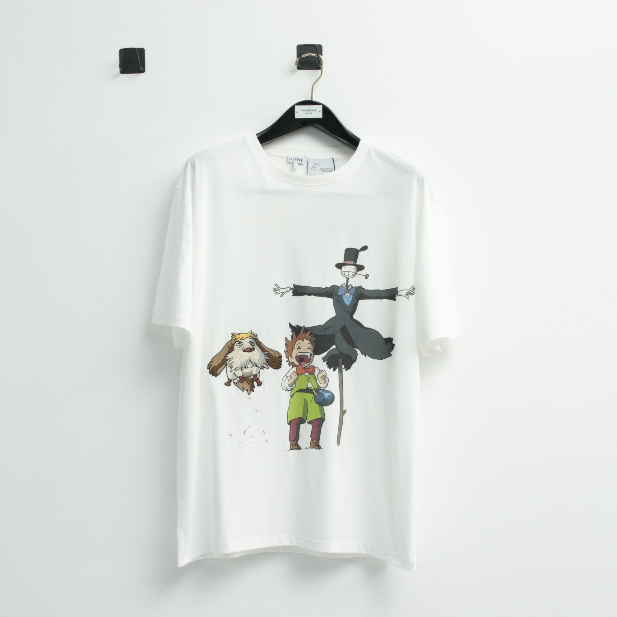 로에베 자수 프린트 코튼 반팔 티셔츠 746 Loewe T Shirt