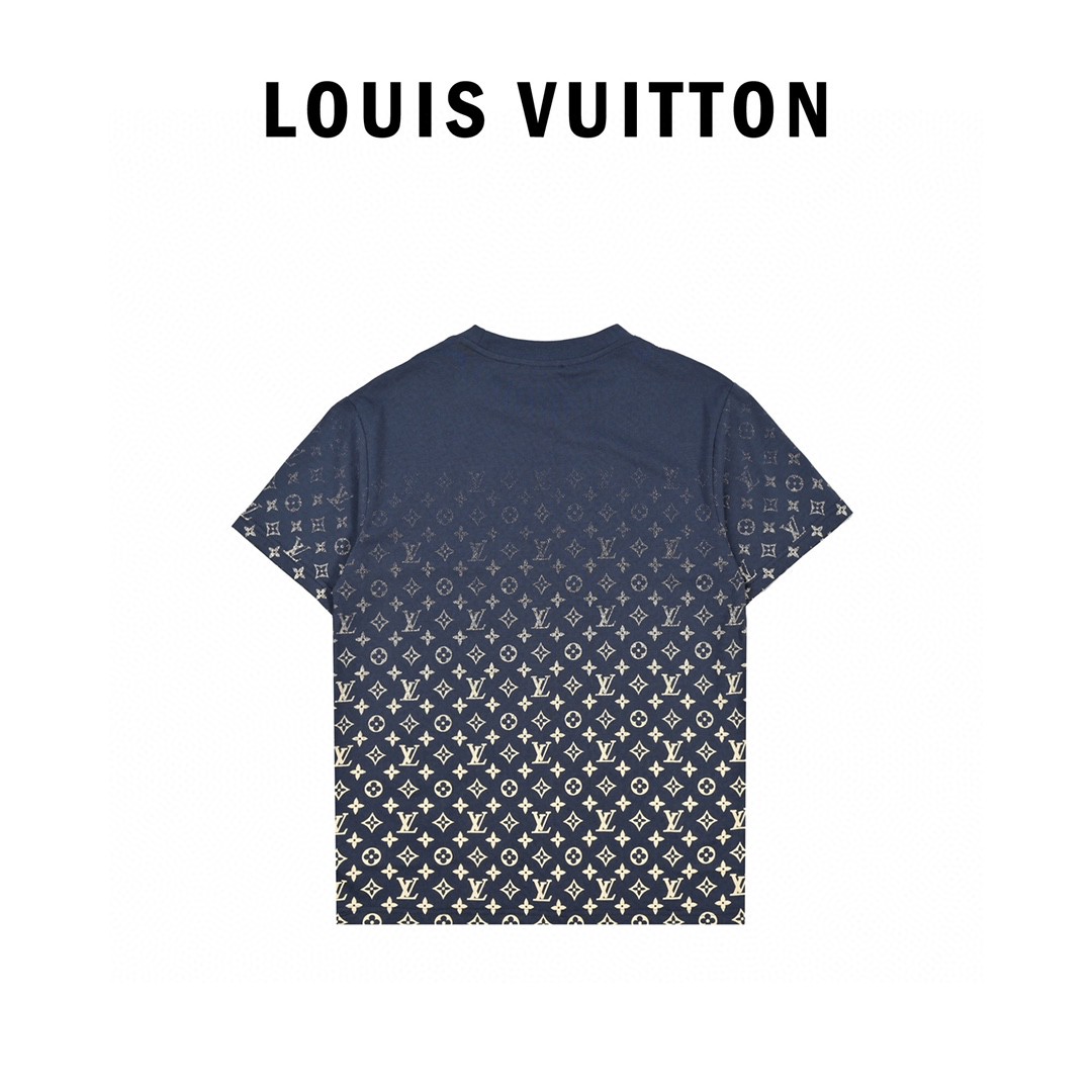 Louis Vuitton/路易威登 22ss 渐变满印老花印花短袖