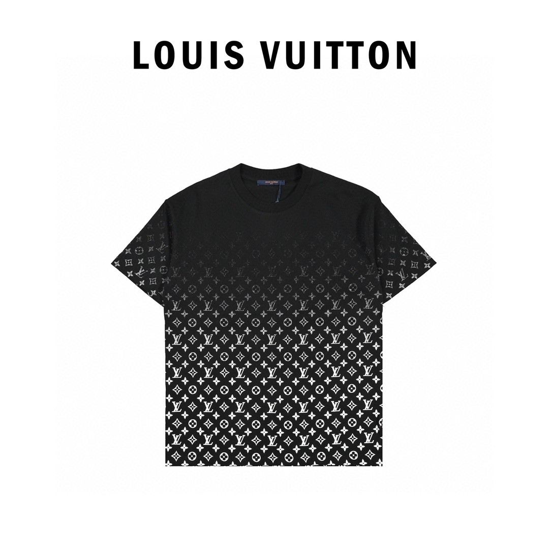 170 Louis Vuitton/路易威登 22ss 渐变满印老花印花短袖