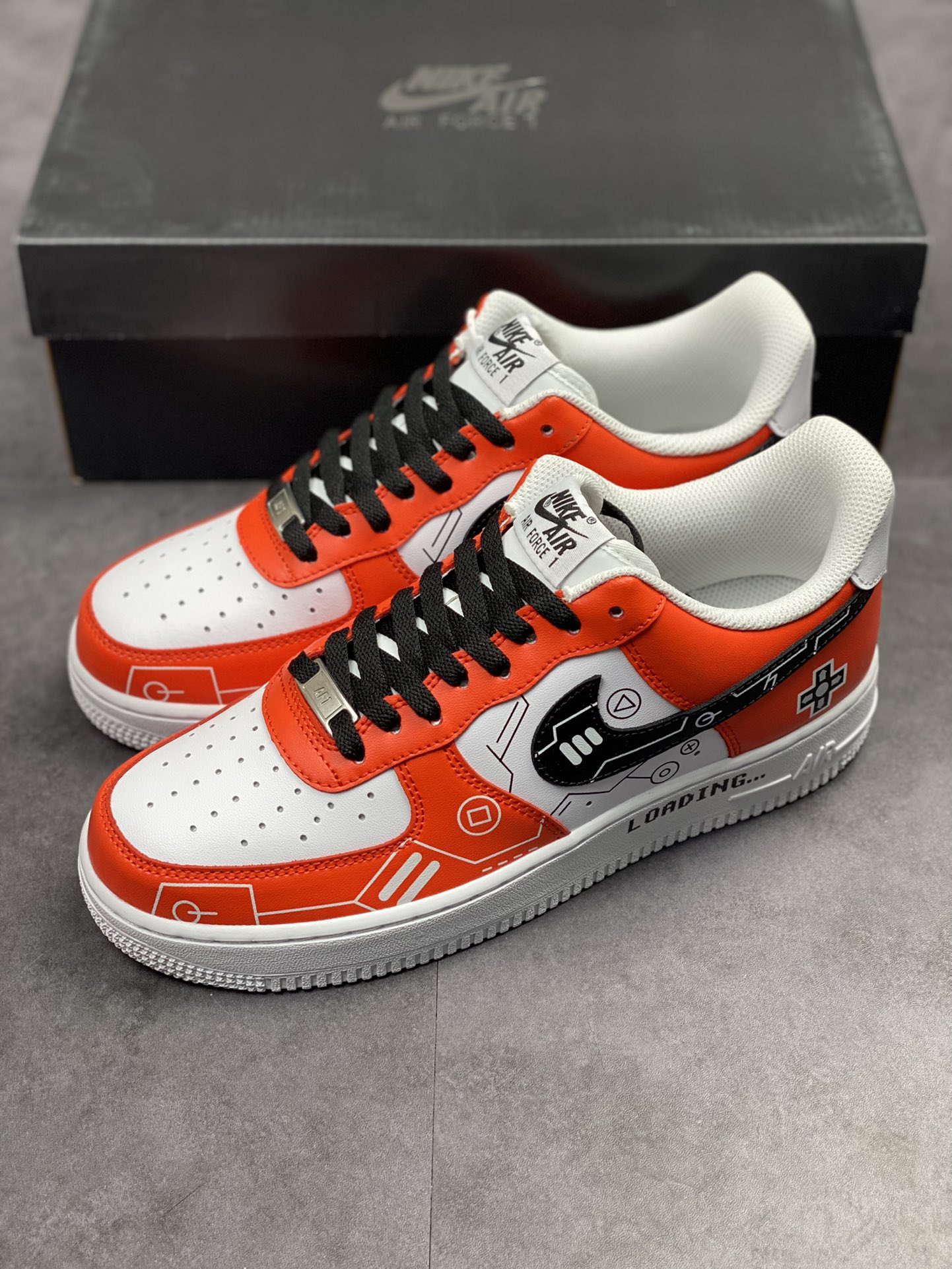 240 Nike Air Force 1 Low 07 白红电玩主题 CW2288-112