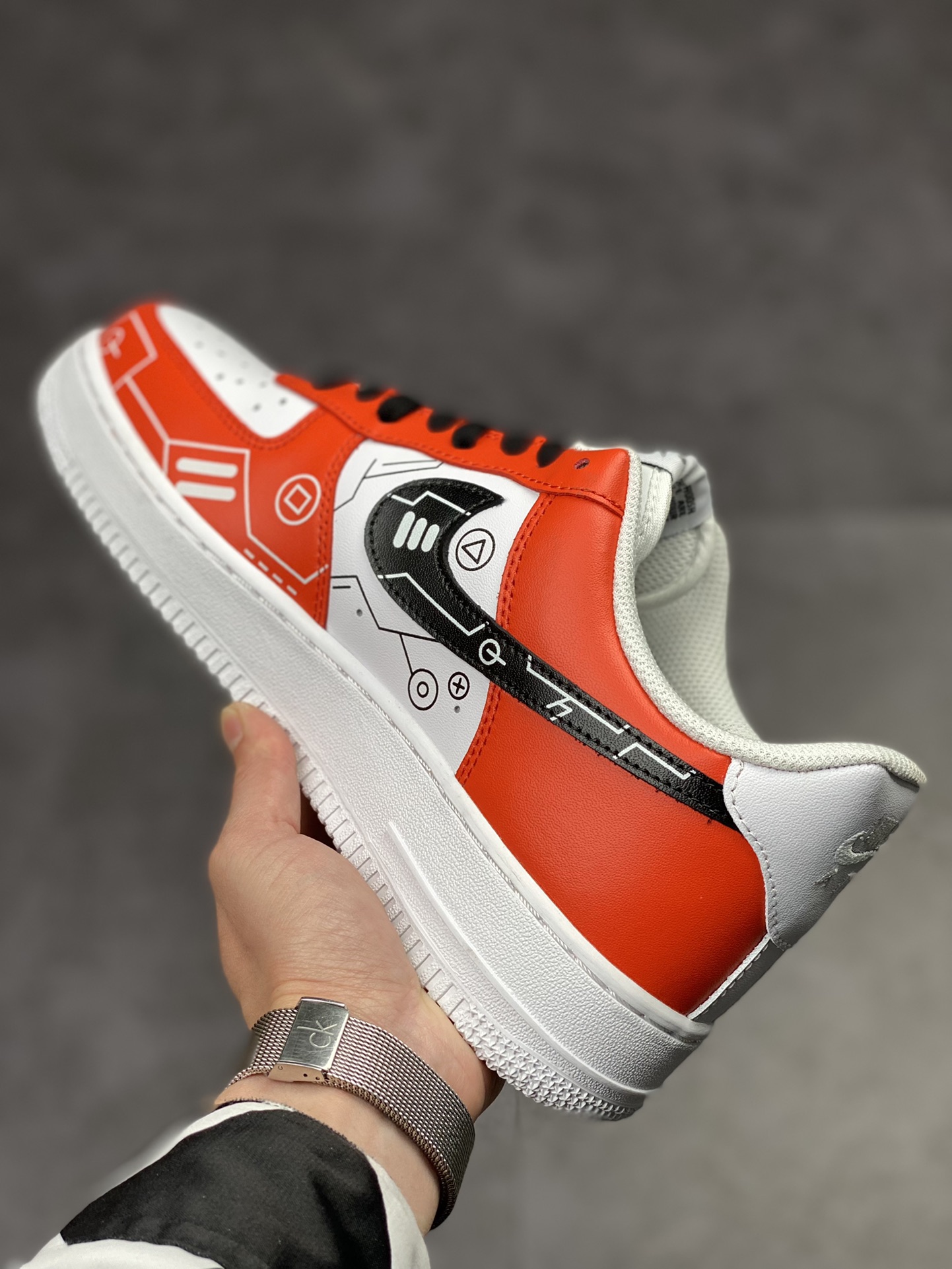 240 Nike Air Force 1 Low 07 白红电玩主题 CW2288-112