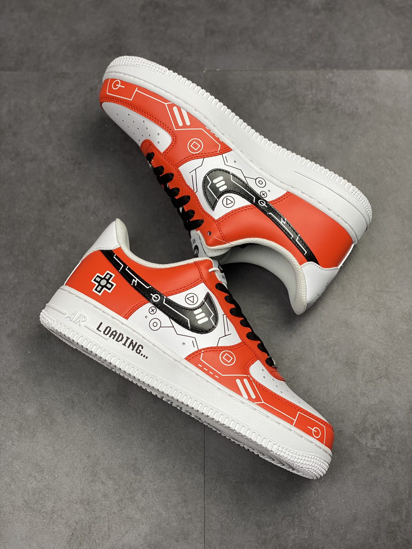 240 Nike Air Force 1 Low 07 白红电玩主题 CW2288-112