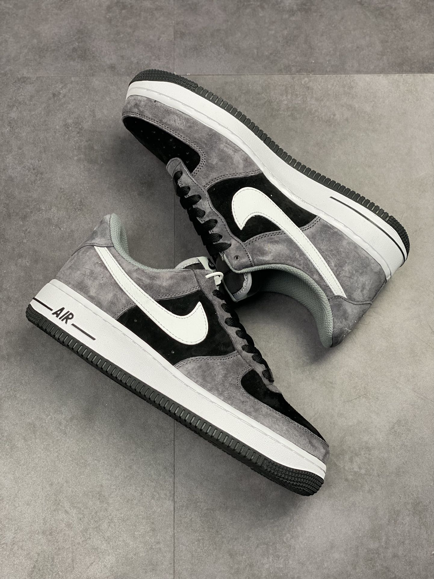 250 Nike Air Force 1 Low 07 白黑灰翻毛 NT9966-336