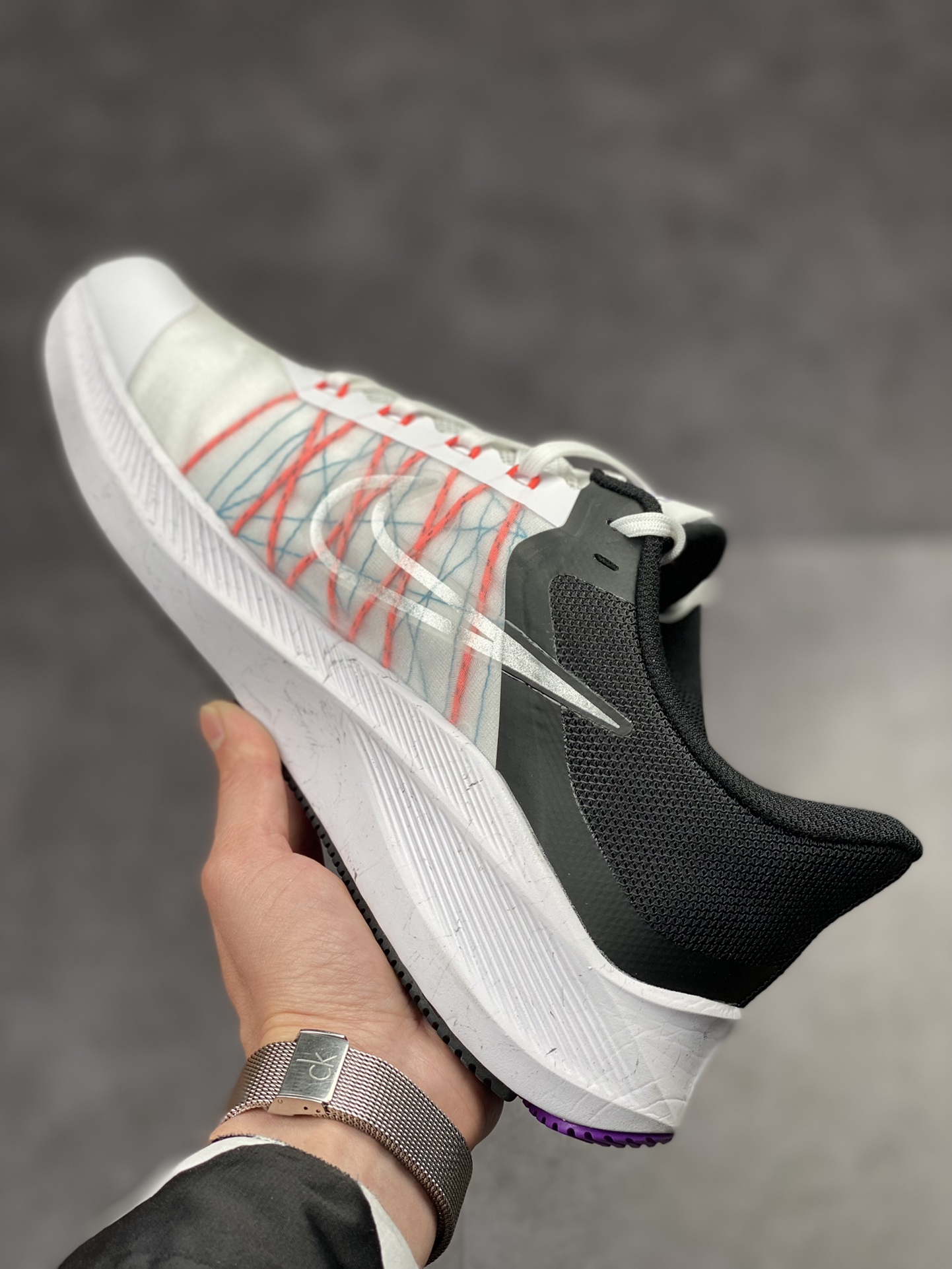 190 Nike Air Zoom Winflo 8 白黑橙 CW3419-101