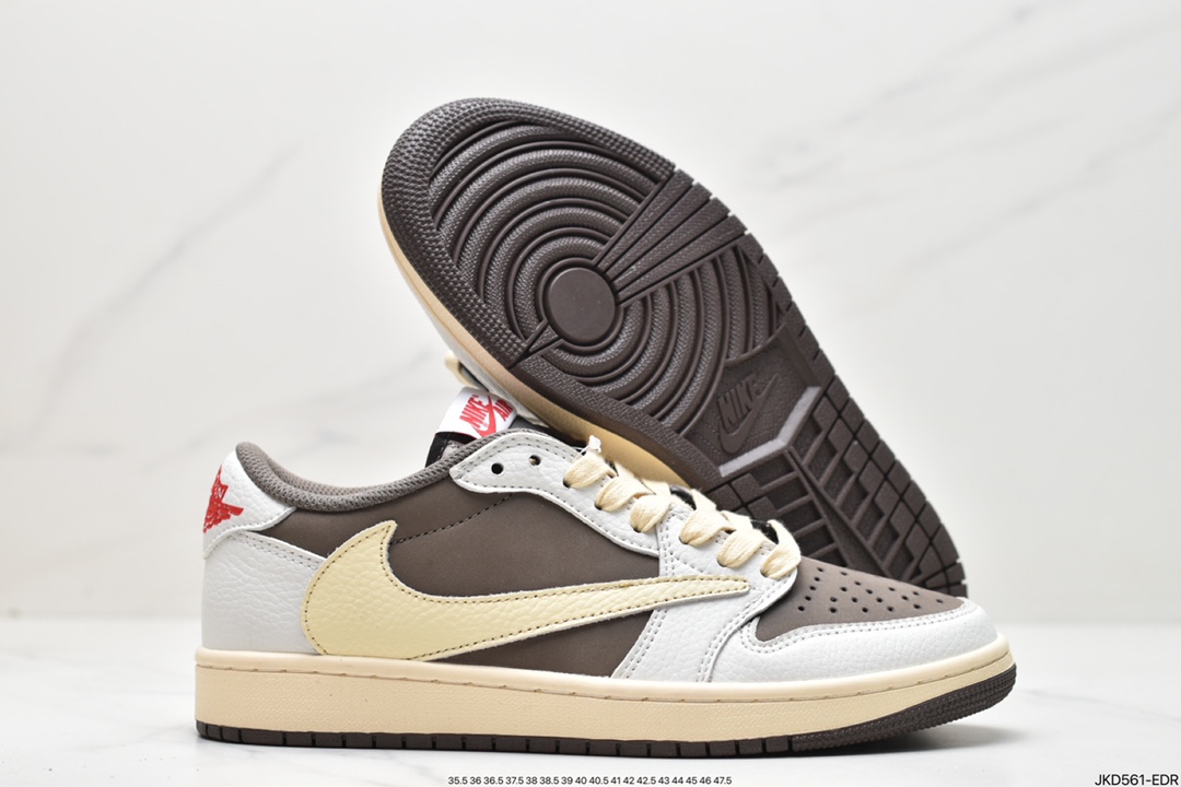 160 Travis Scott x Air Jordan 1 ” Reverse Mocha ” AJ1乔1 篮球鞋 DM7866-162