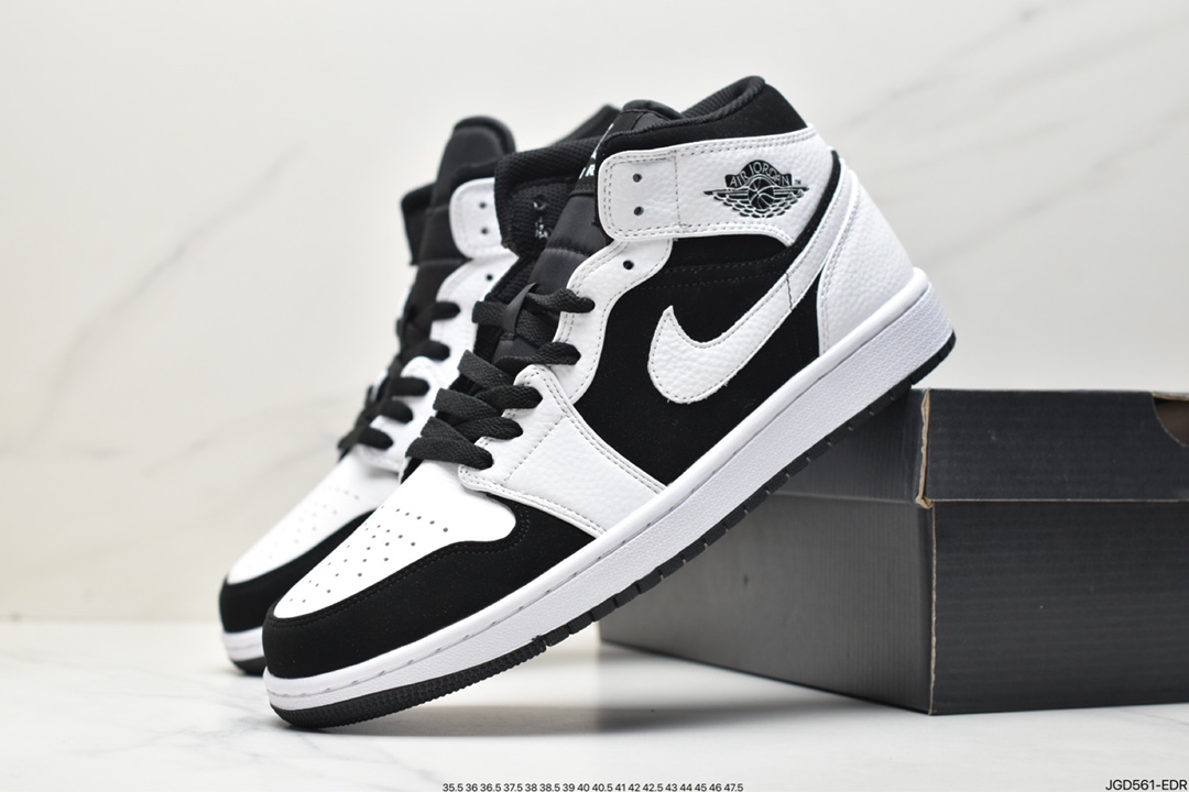 180 耐克Nike Air Jordan 1 Mid”Green Yellow”AJ1乔丹一代中帮篮球鞋 554724-113