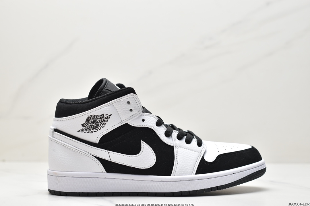 180 耐克Nike Air Jordan 1 Mid”Green Yellow”AJ1乔丹一代中帮篮球鞋 554724-113