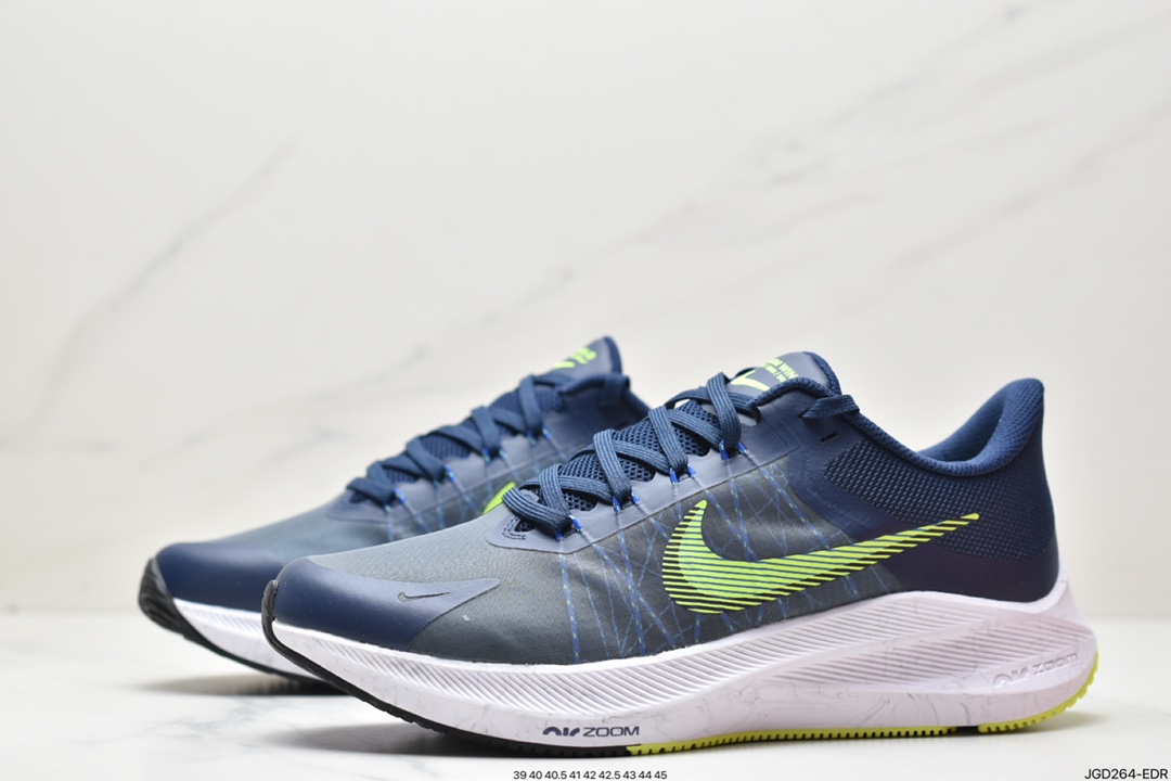 180 耐克Nike Zoom WINFLO 8代缓震大底飞线贾卡轻质透气休闲运动跑步鞋 CW3419-401