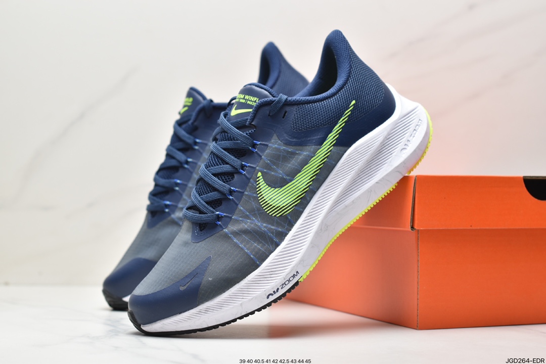 180 耐克Nike Zoom WINFLO 8代缓震大底飞线贾卡轻质透气休闲运动跑步鞋 CW3419-401