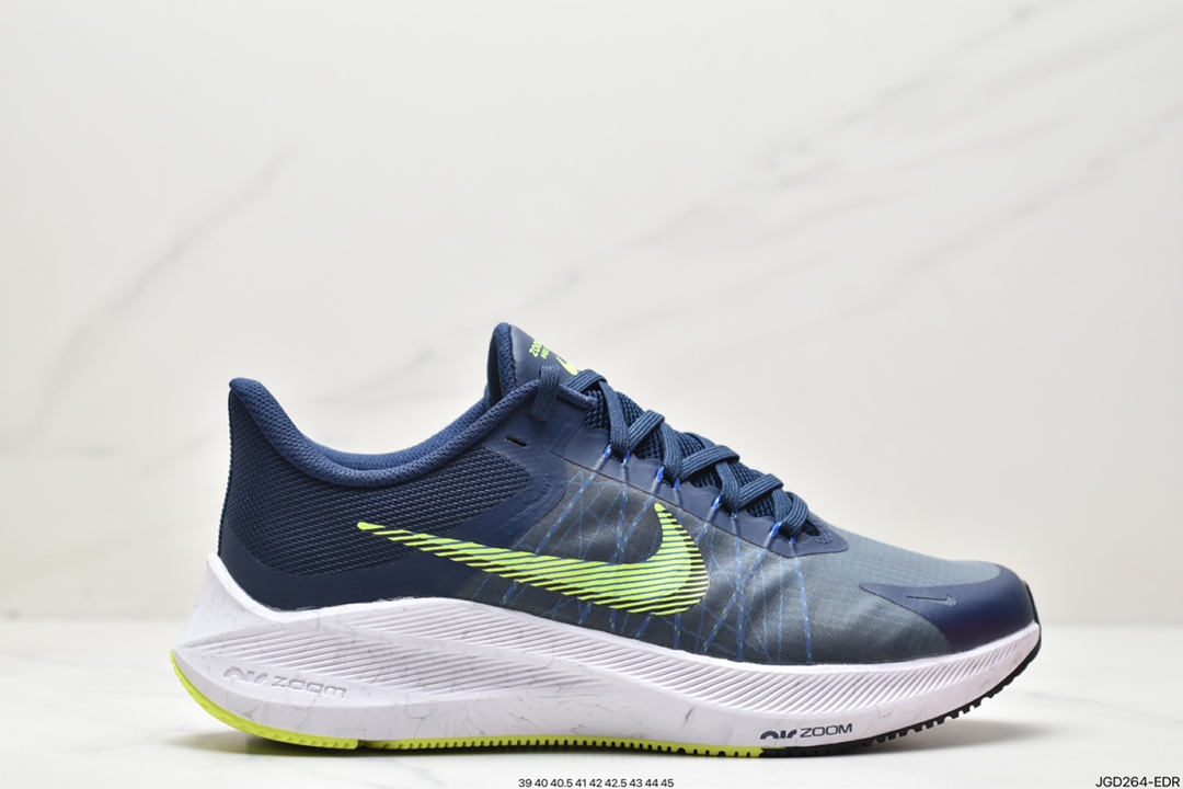 180 耐克Nike Zoom WINFLO 8代缓震大底飞线贾卡轻质透气休闲运动跑步鞋 CW3419-401