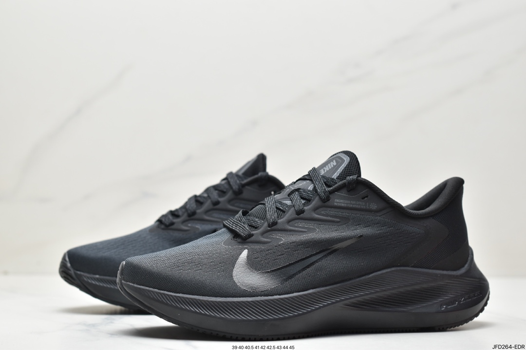 170 耐克Nike Zoom Winflo 7 登月7 透气缓震疾速跑鞋CJ0291-001