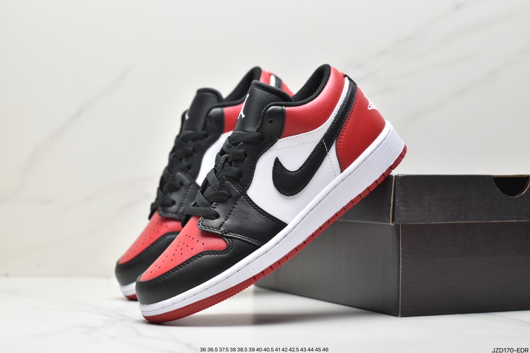140 耐克Nike Air Jordan 1 Low OG SP”Black/Red”AJ1乔丹一代篮球鞋553560-612