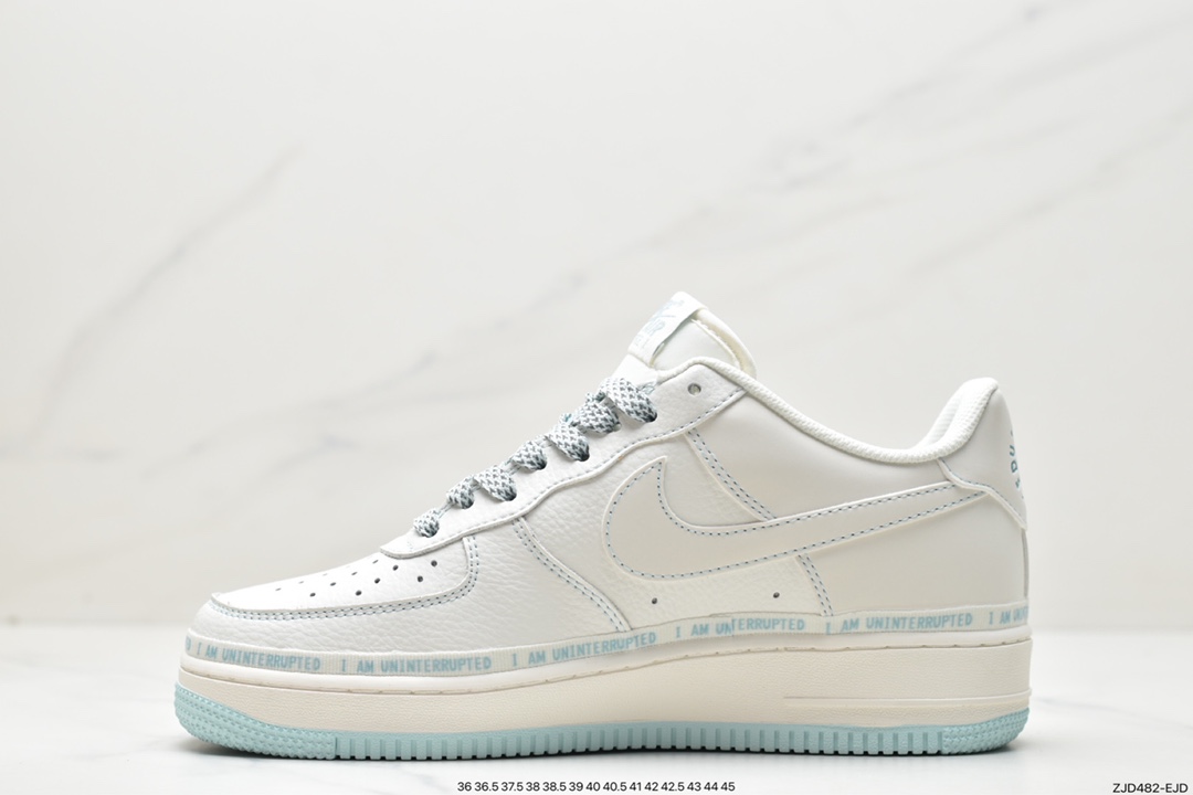 240 Air Force 1'07 Low”Milk White/Mint”空军一号板鞋“皮革米白薄荷绿车线”PD3699-808