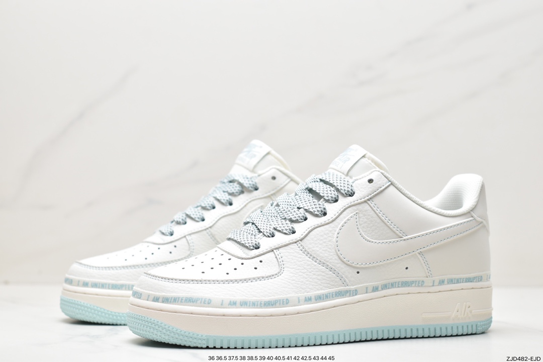 240 Air Force 1'07 Low”Milk White/Mint”空军一号板鞋“皮革米白薄荷绿车线”PD3699-808