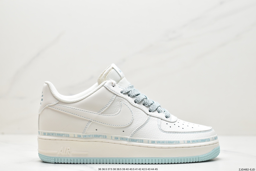 240 Air Force 1'07 Low”Milk White/Mint”空军一号板鞋“皮革米白薄荷绿车线”PD3699-808