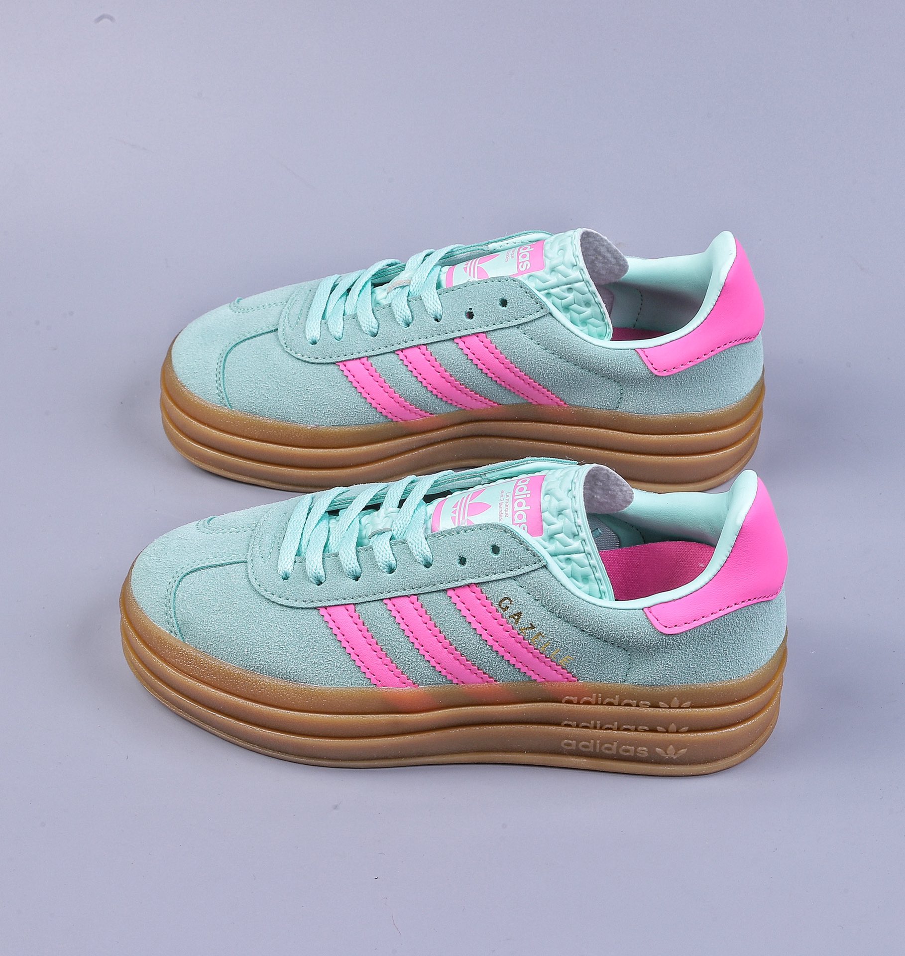 Adidas Originals Gazelle Bold clover thick-soled casual non-slip wear-resistant low-cut sneakers HO6125