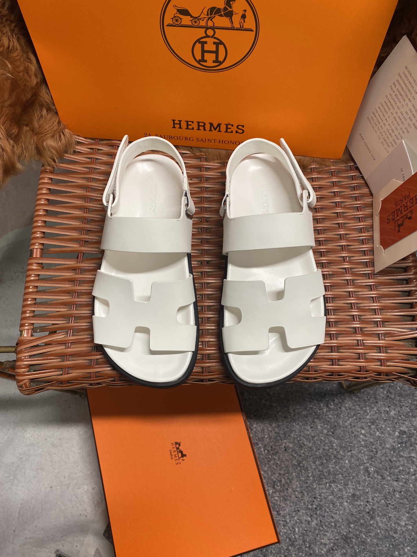 Hermes Schoenen Sandalen Unisex Hertenvacht Schapenvacht TPU