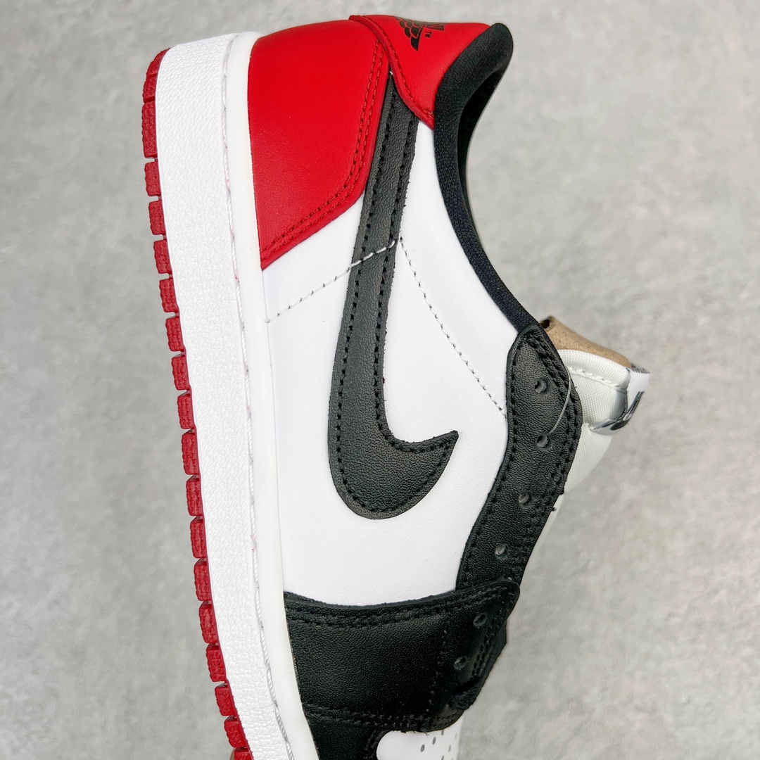 图片[6]-零售💰230 ＃Z版纯原福利‼Air Jordan AJ1 Retro Low OG 黑脚趾低帮 555088-125 外贸特供 原楦原纸板开发 极致一眼正品既视感 原厂皮料 原厂拉帮工艺 全部采用原厂电脑车 针距 边距完全同步原鞋 特供皮料一致原鞋 鞋面清洁度最高QC检验标准 控制溢胶 飞翼3D高频深度立体 鞋盒、防尘纸  均采购来自原厂 Size：40 40.5 41 42 42.5 43 44 44.5 45 46 47.5 编码：by2936030-运动鞋