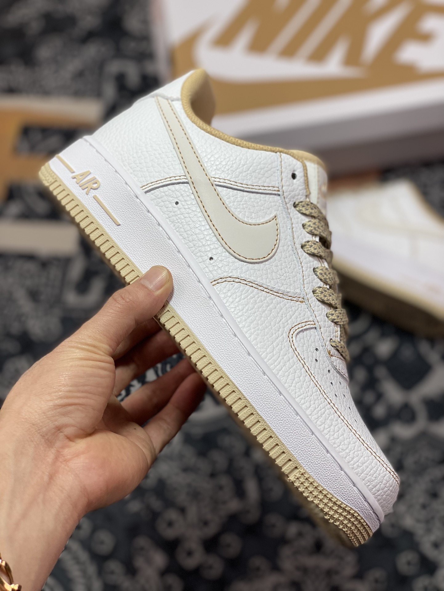 240 Nike Air Force 1 Low"MORE THAN____"空军一号低帮“白浅棕签名涂鸦”DF3266-053