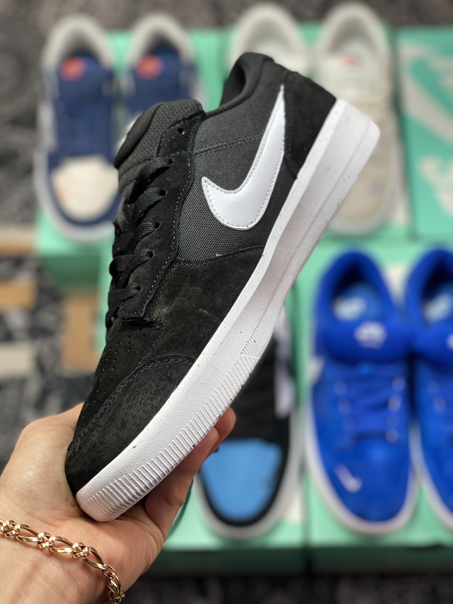 150 Nike SB Force 58"Black/White"SB空军58系列低帮板板鞋