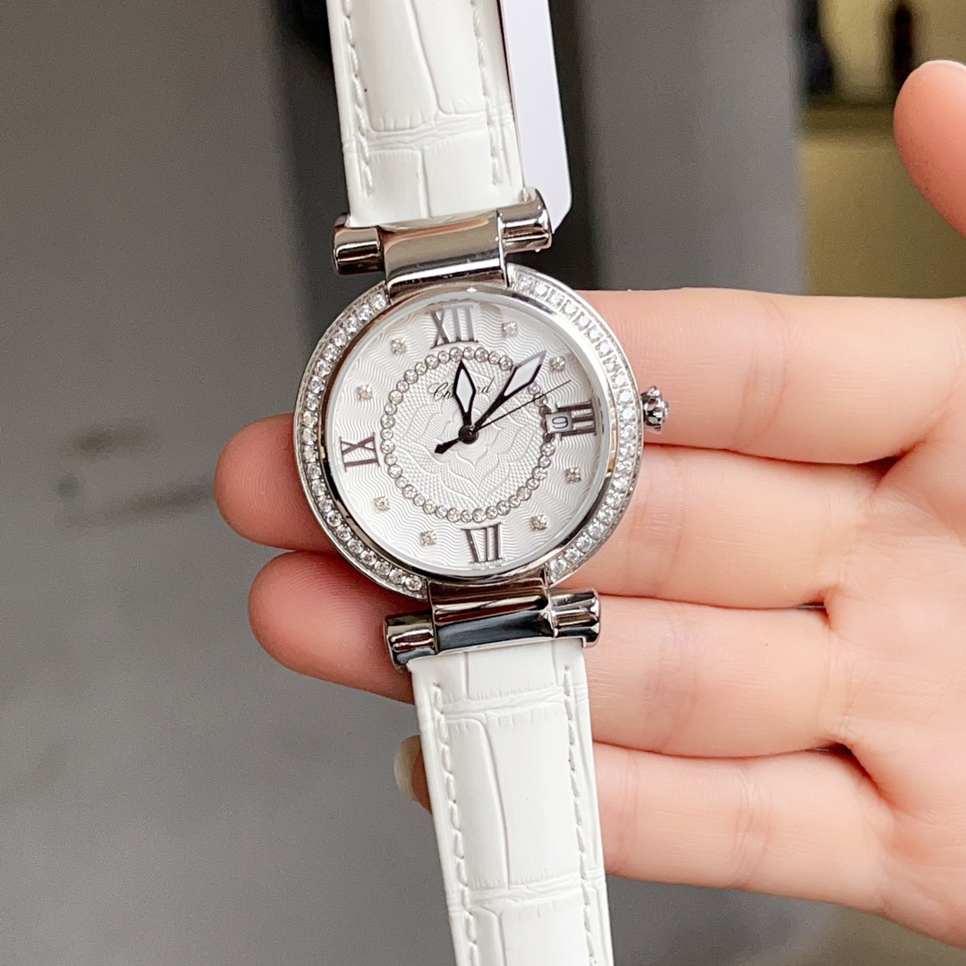 Luxury Chopard Imperiale Watch: Gold, Radium, Quartz, American Style, 36mm Comfortable Design. - 图片 4