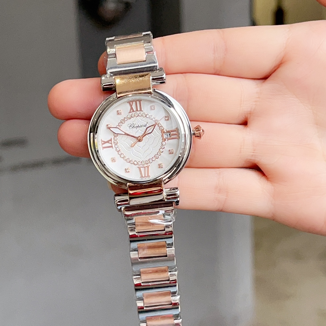 Luxury Shoban CHOPARD IMPERIALE WALK Watch with Gold, Diamonds, and Drills - 图片 2