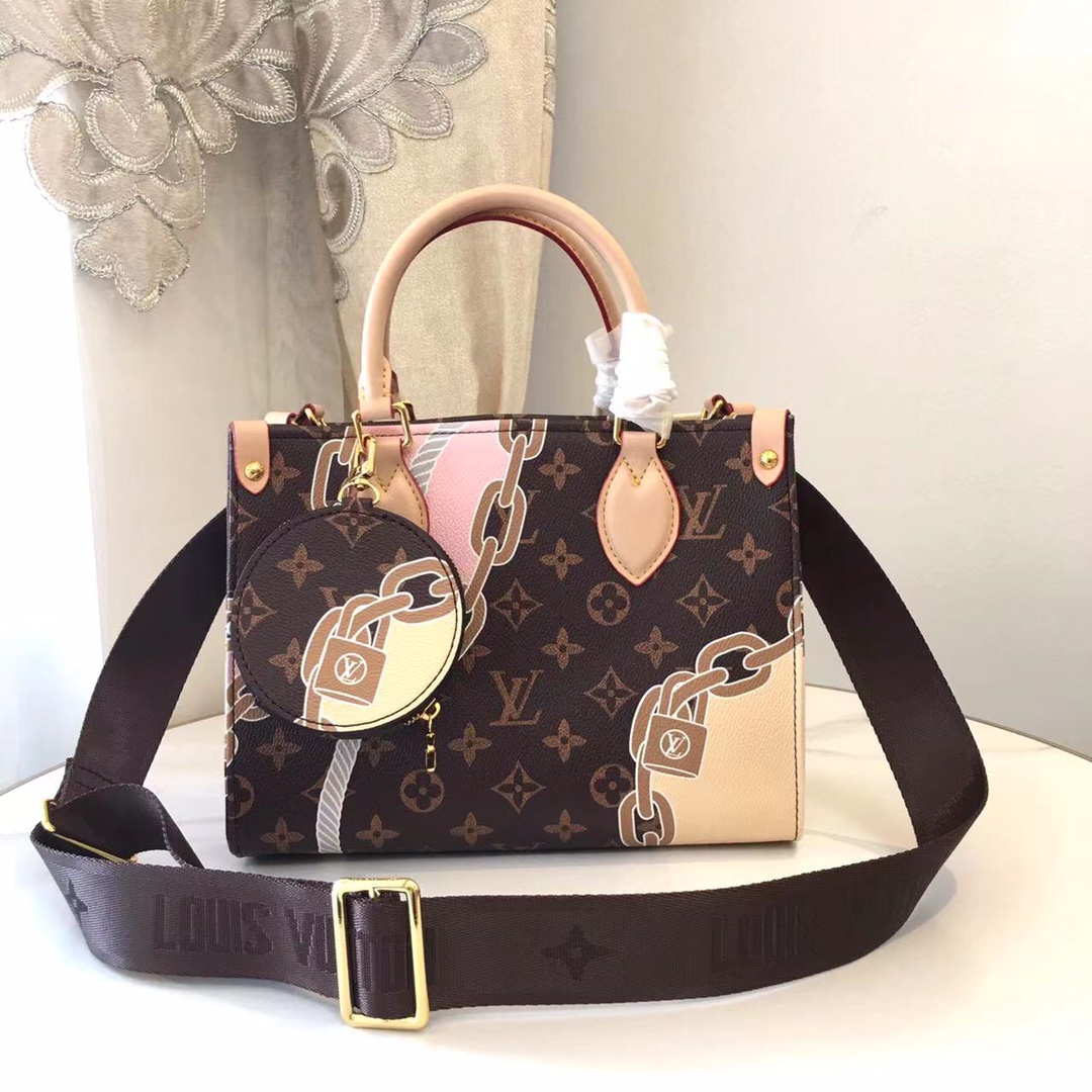 Top brands like
 Louis Vuitton LV Onthego Handbags Tote Bags Printing M46478