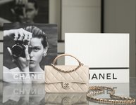 Top Quality
 Chanel Crossbody & Shoulder Bags Mini Bags Beige Caramel All Steel Lambskin Sheepskin Spring/Summer Collection Chains
