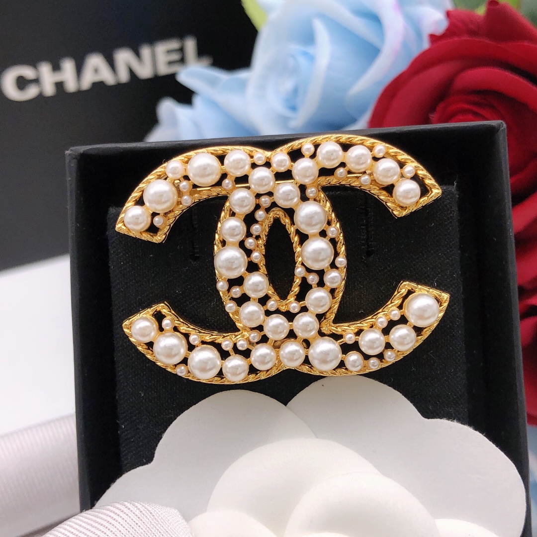 Chanel Gioielleria Spilla Giallo Ottone