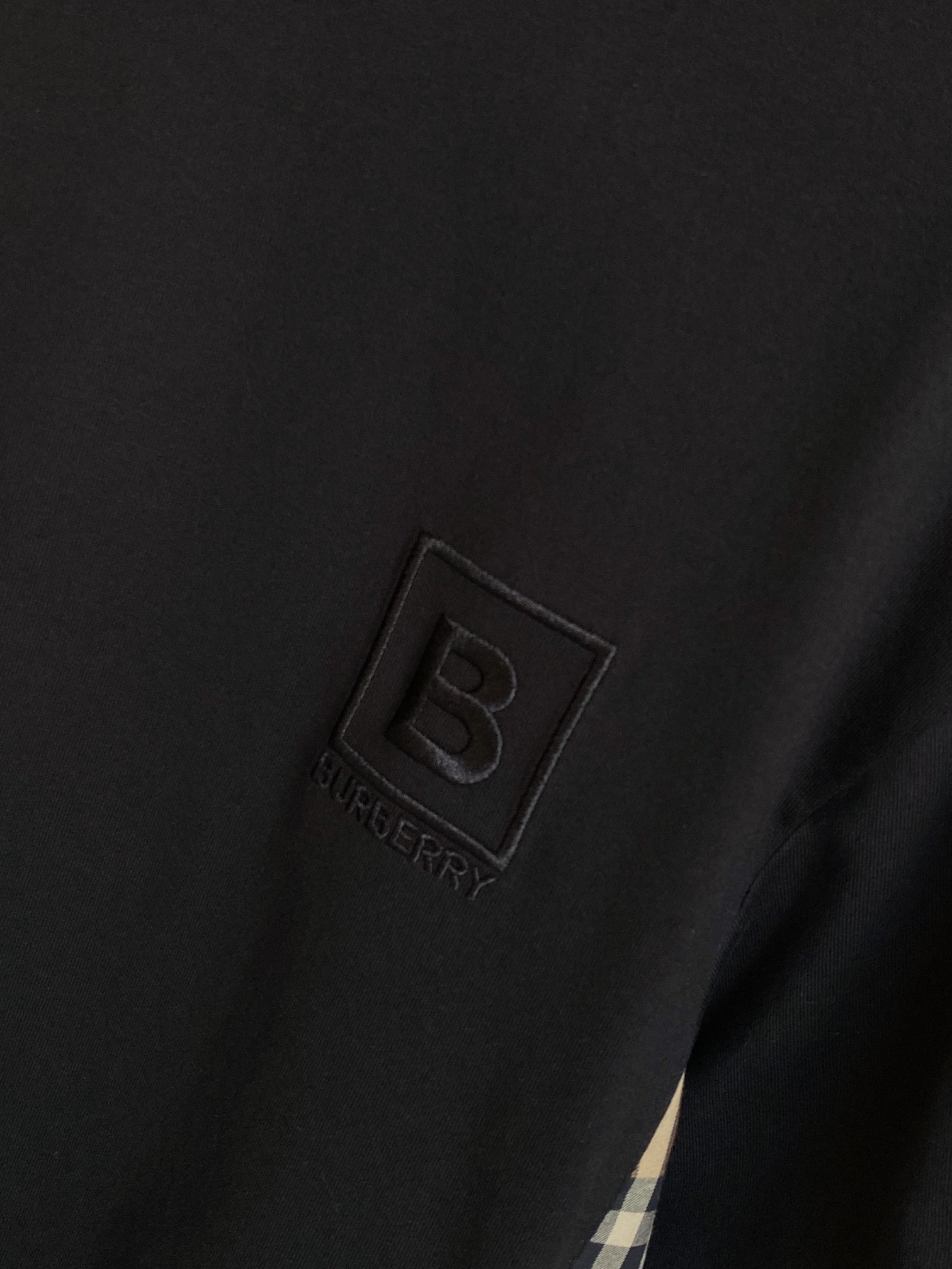 Burberry BBR 巴宝莉 TB徽标格纹装饰棉质短袖T 恤衫