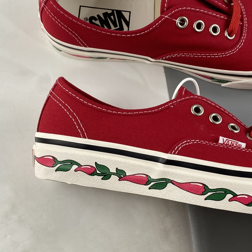Vans Style 44 DX Anaheim retro red Valentine's Day personalized printed canvas shoes VN0A48VYFRK