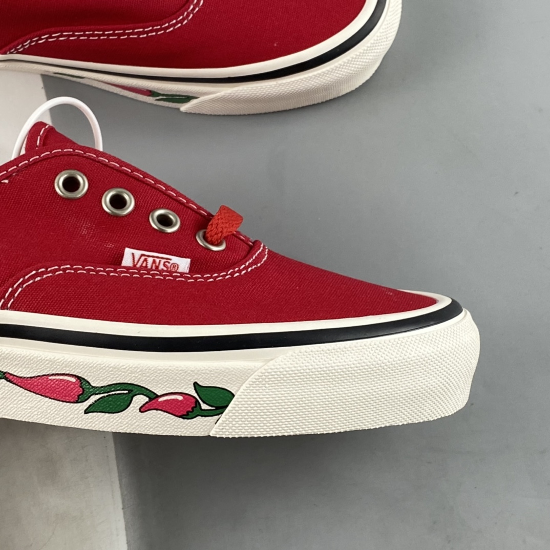Vans Style 44 DX Anaheim retro red Valentine's Day personalized printed canvas shoes VN0A48VYFRK